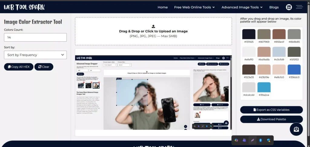 Image Color Extractor Tool
